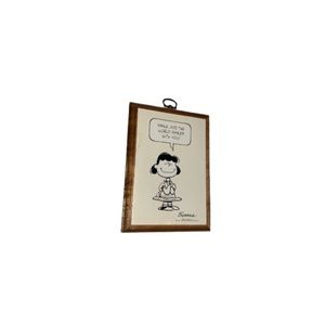 Peanuts Snoopy Schulz Vintage 1952 Placard